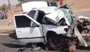 Autoroute Diourbel-Touba : une Peugeot 406 réduite en épave, un policier perd la vie.