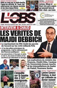 Découvrez les Unes des journaux sénégalais du mercredi 02 septembre 2026